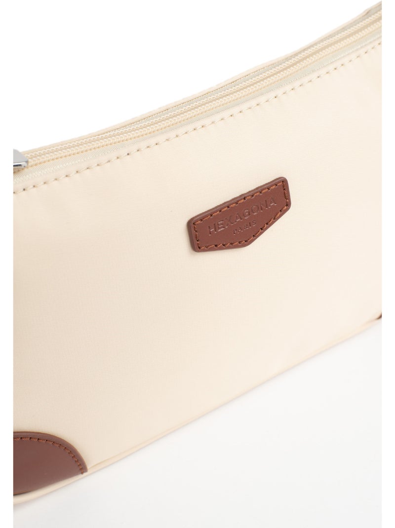 Bolso de hombro con 1 asa pop hexagona Crema - Kiabi