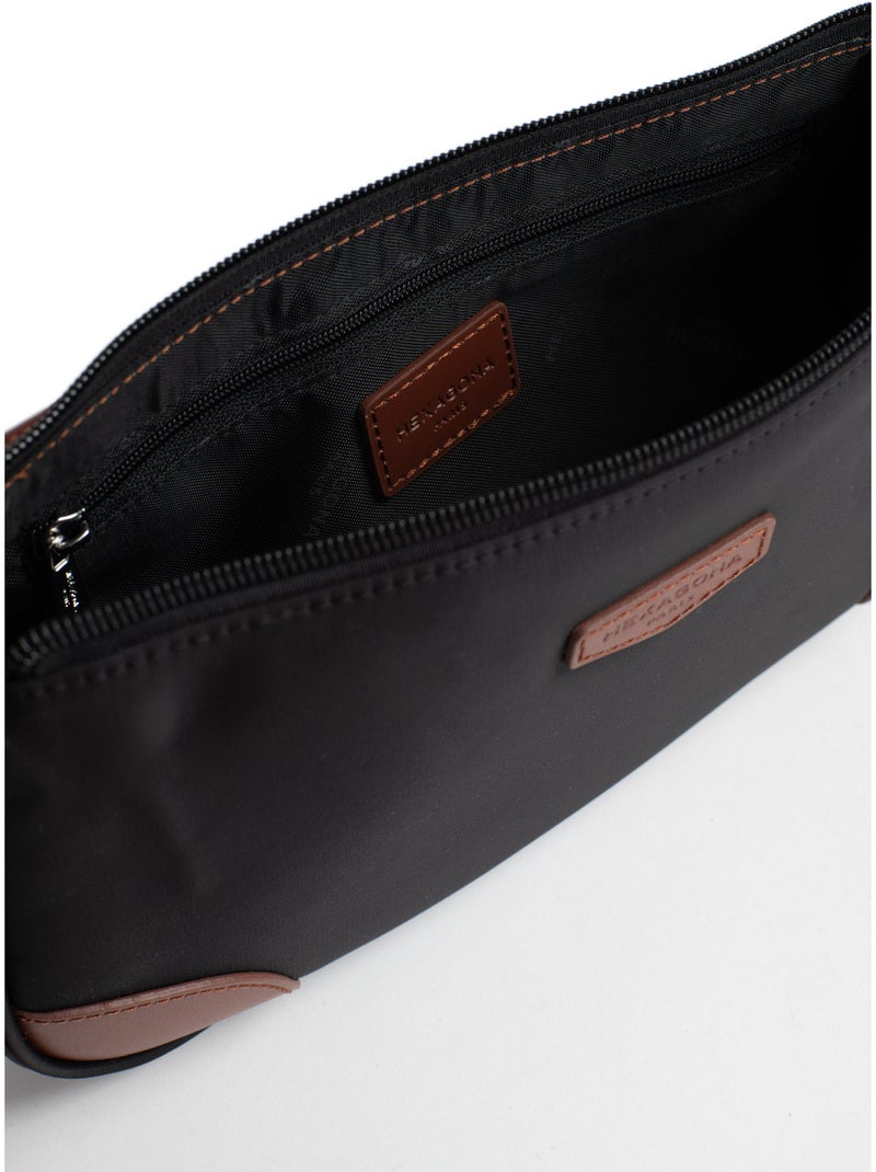 Bolso de hombro con 1 asa pop hexagona Negro Marrón - Kiabi