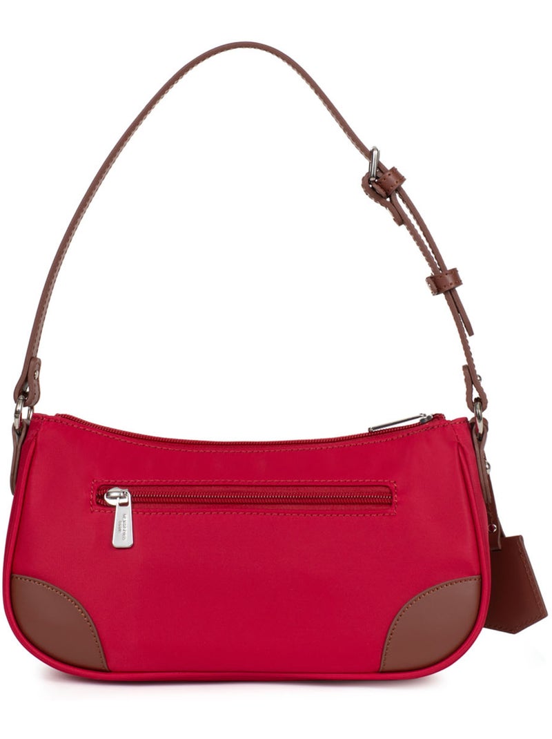 Bolso de hombro con 1 asa pop hexagona Rojo oscuro - Kiabi