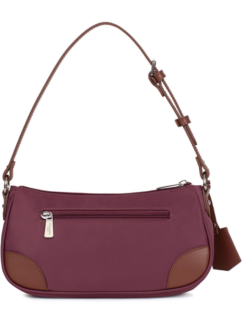 Bolso de hombro con 1 asa pop hexagona Violeta ciruela - Kiabi