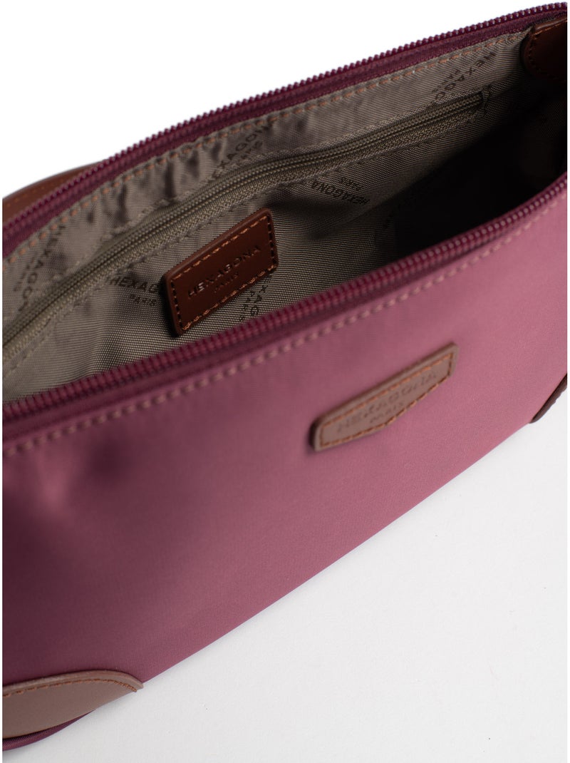 Bolso de hombro con 1 asa pop hexagona Violeta ciruela - Kiabi
