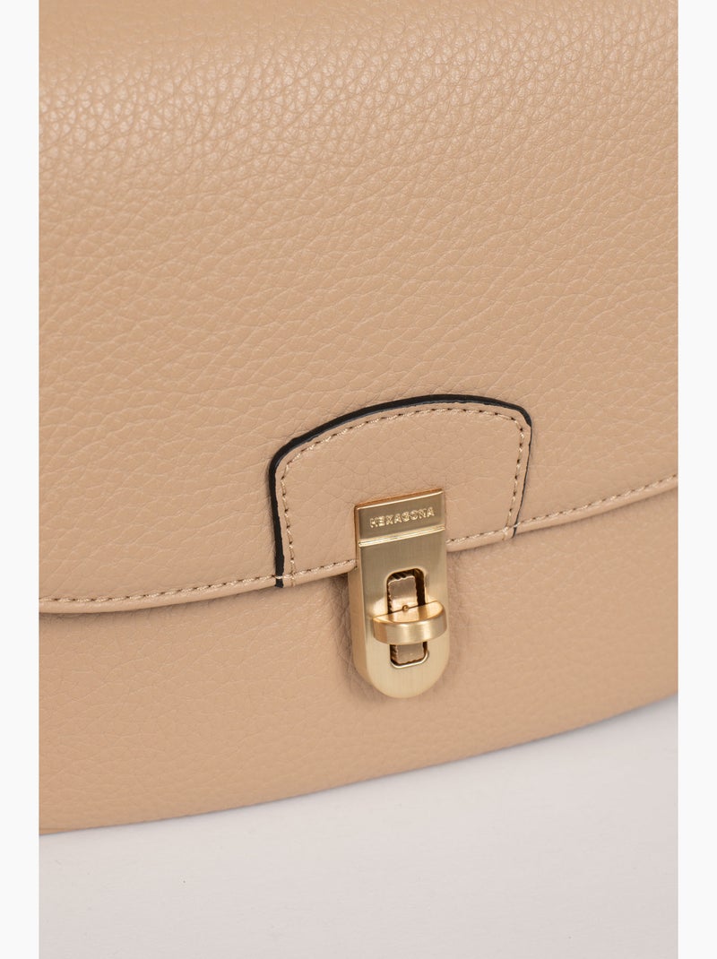 Bolso de hombro con 1 asa ZORA Beige arena - Kiabi