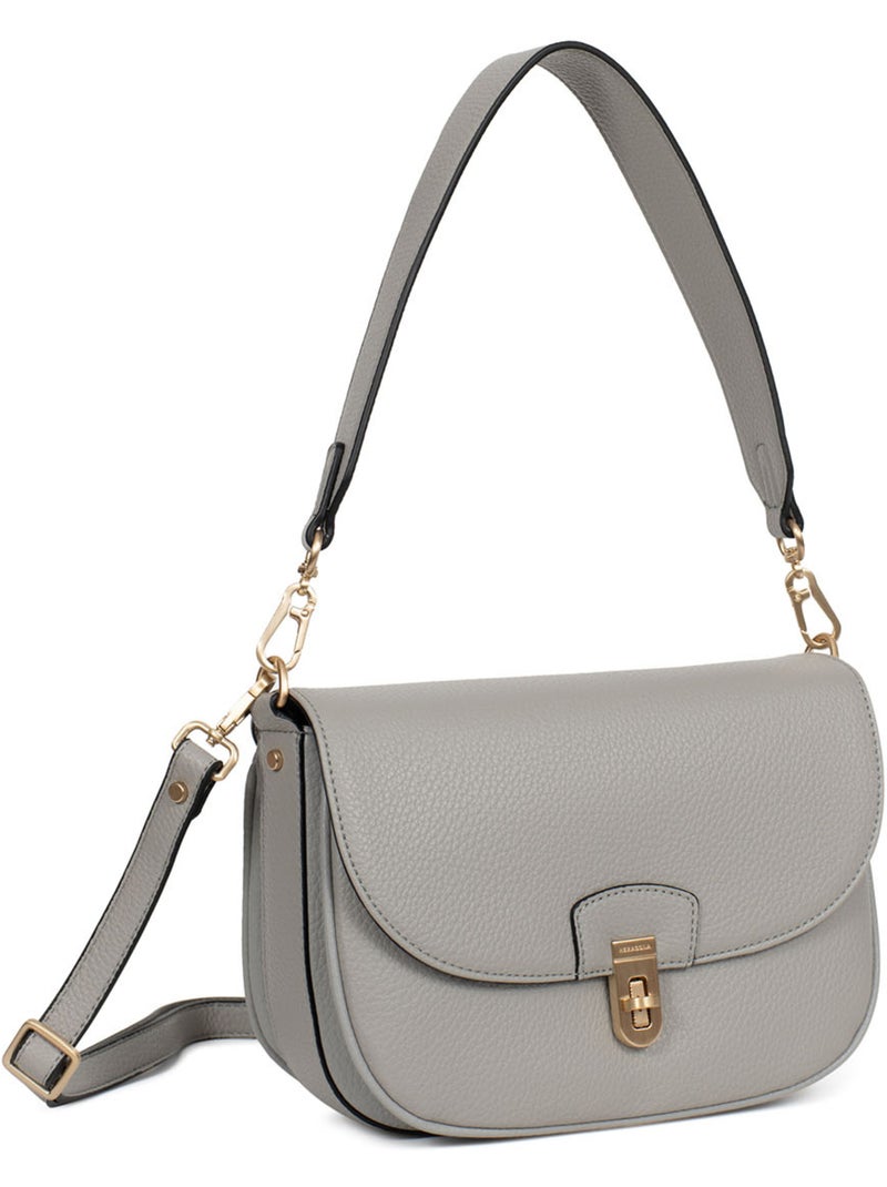 Bolso de hombro con 1 asa zora hexagona Gris claro - Kiabi