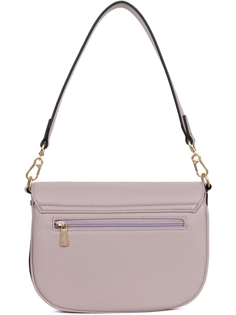 Bolso de hombro con 1 asa zora hexagona Malva chiaro - Kiabi