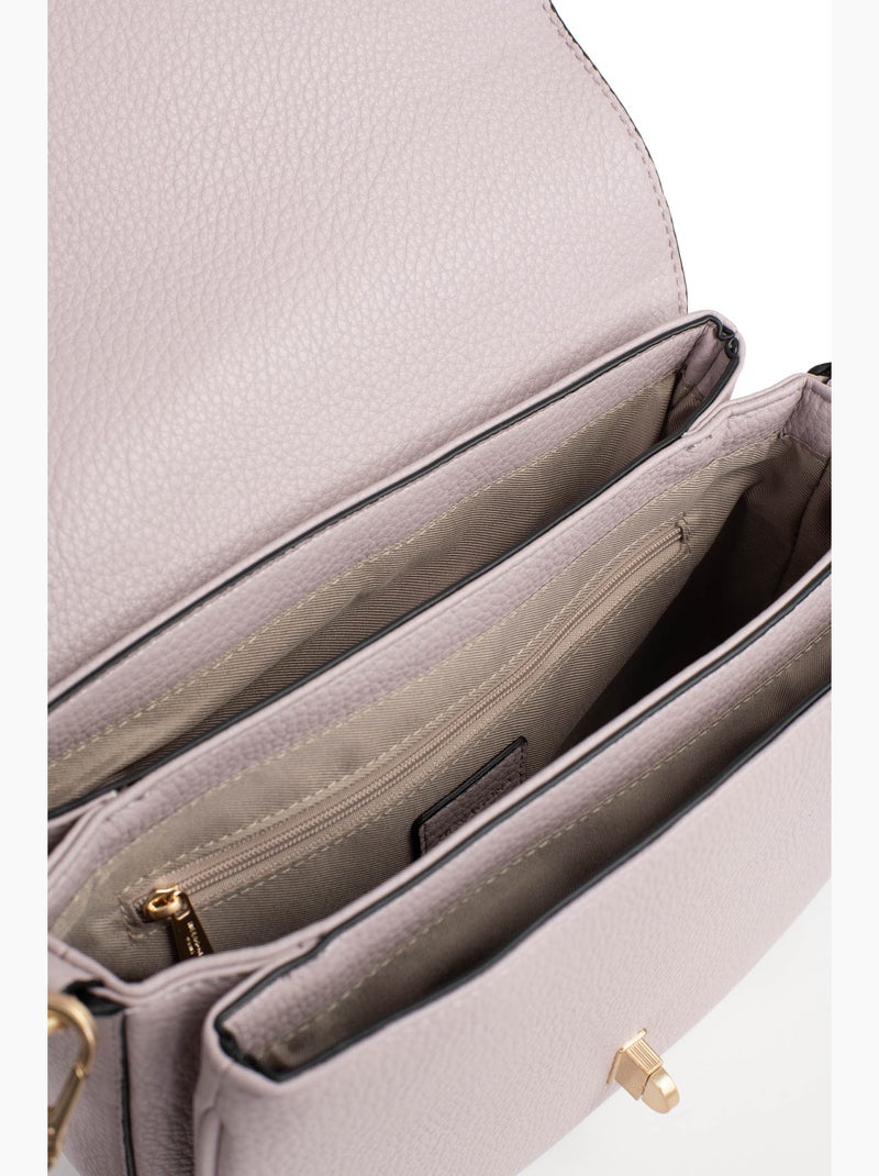 Bolso de hombro con 1 asa zora hexagona Malva chiaro - Kiabi
