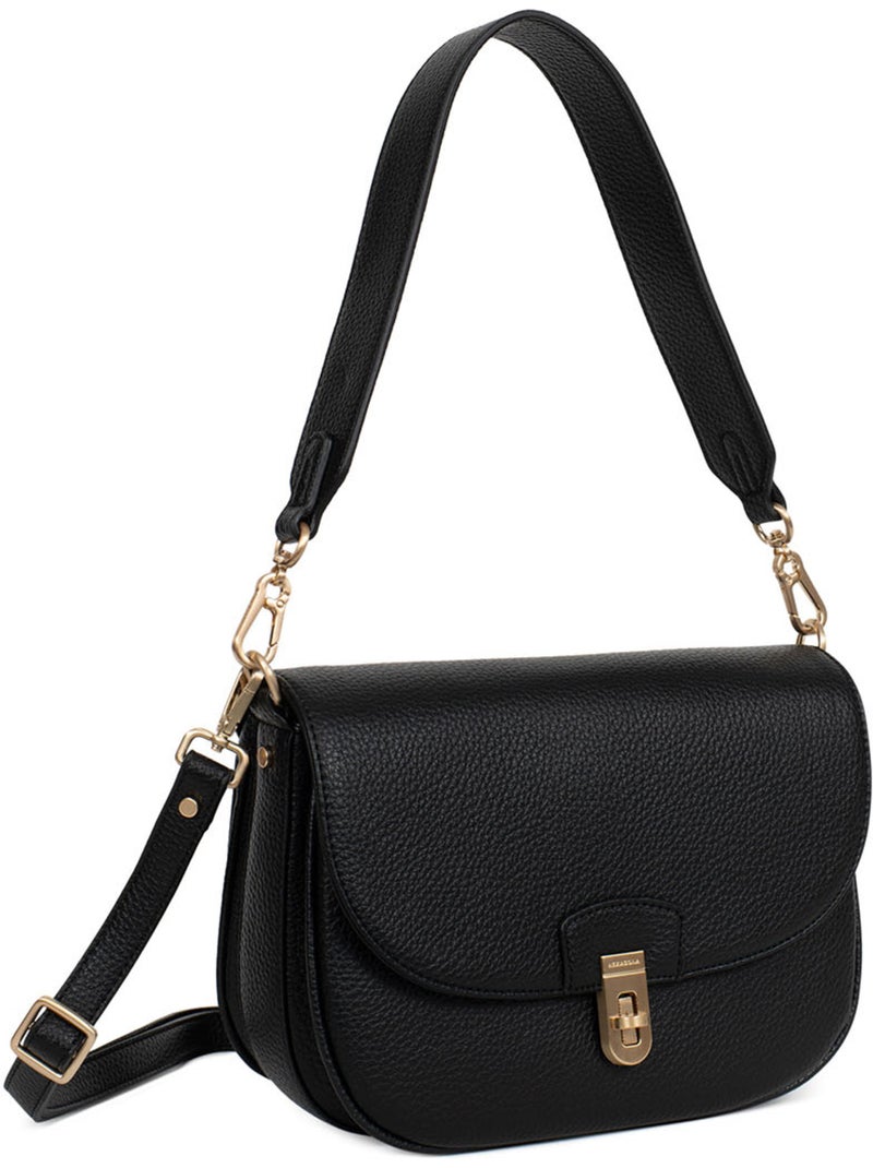 Bolso de hombro con 1 asa zora hexagona Negro - Kiabi