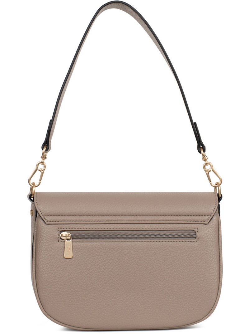 Bolso de hombro con 1 asa zora hexagona Taupe - Kiabi