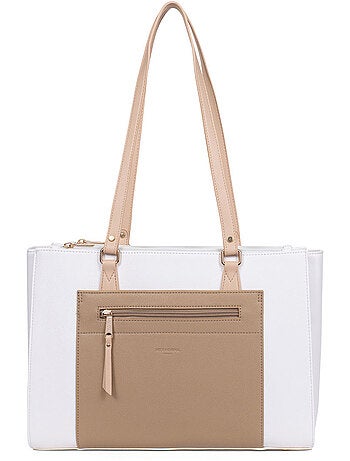 Bolso de hombro con 2 asas - 13" y a4 lys hexagona