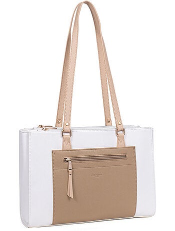 Bolso de hombro con 2 asas - 13" y a4 lys hexagona