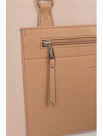 Bolso de hombro con 2 asas - 13" y a4 lys hexagona