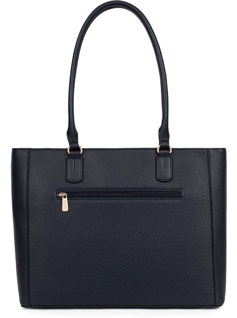 Bolso de hombro con 2 asas - a4 zora hexagona Azul noche - Kiabi