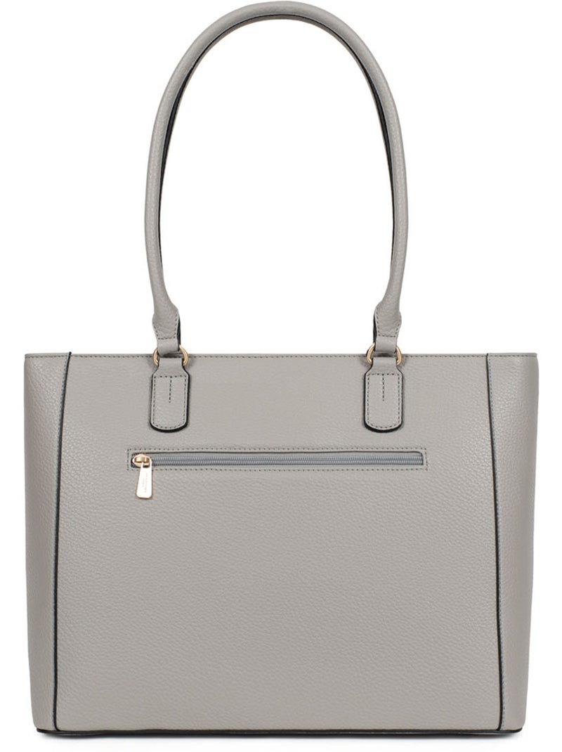 Bolso de hombro con 2 asas - a4 zora hexagona Gris claro - Kiabi