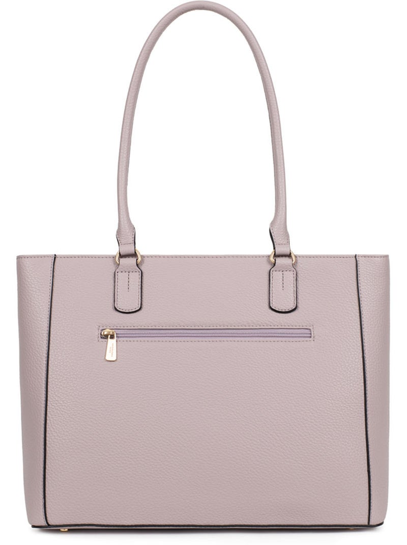 Bolso de hombro con 2 asas - a4 zora hexagona Malva chiaro - Kiabi