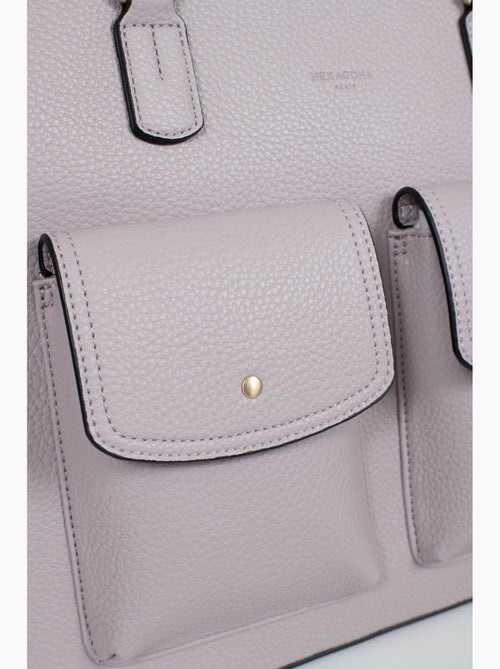 Bolso de hombro con 2 asas - a4 zora hexagona - Kiabi