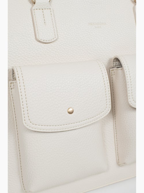 Bolso de hombro con 2 asas - a4 zora hexagona - Kiabi