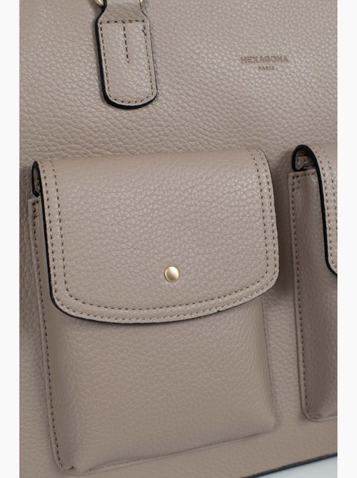 Bolso de hombro con 2 asas - a4 zora hexagona - Kiabi