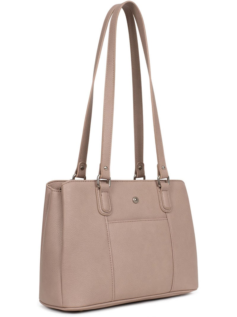 Bolso de hombro con 2 asas maya hexagona Gris - Kiabi