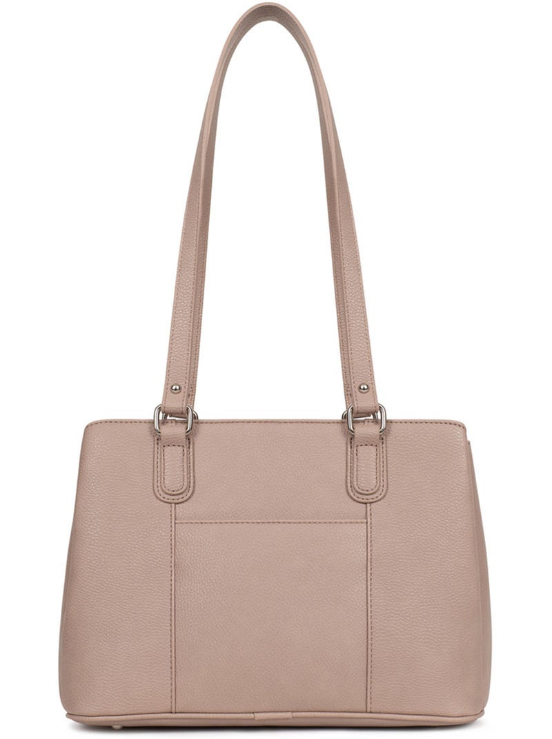 Bolso de hombro con 2 asas maya hexagona Gris - Kiabi