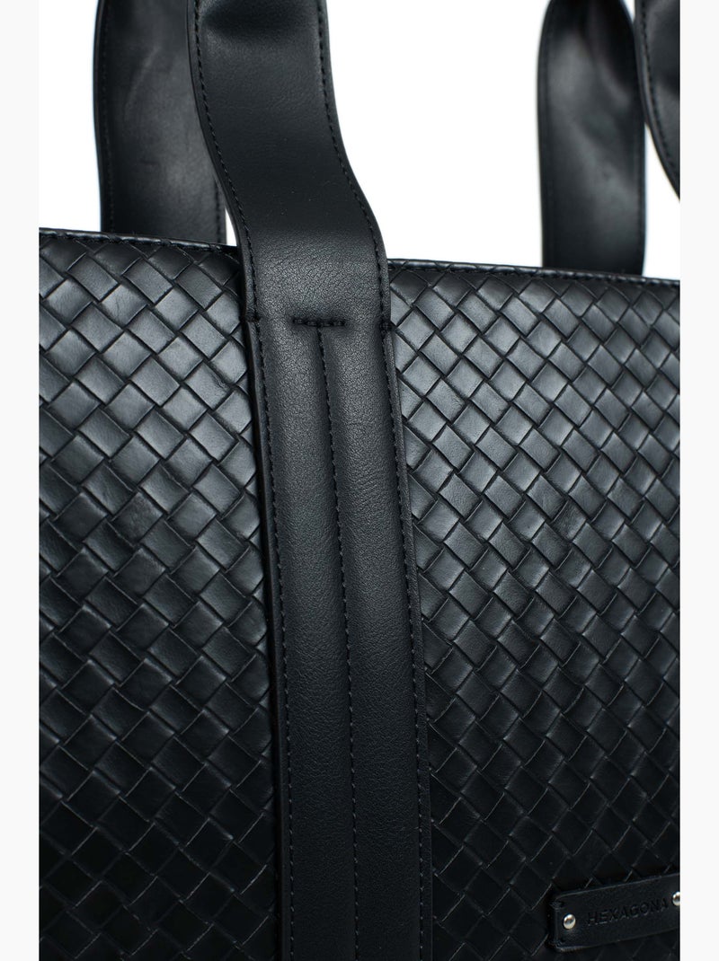 Bolso de hombro con 2 asas nila hexagona Negro - Kiabi