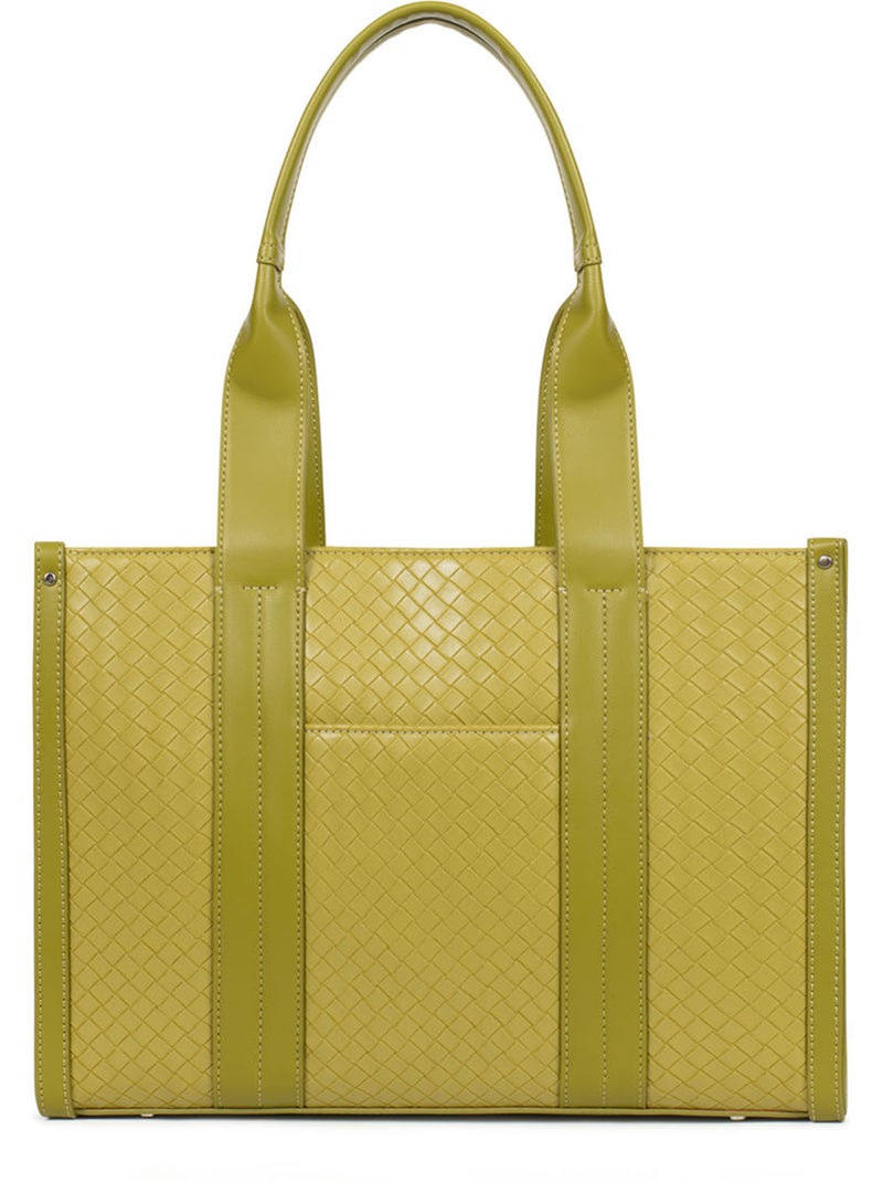 Bolso de hombro con 2 asas nila hexagona Verde claro - Kiabi