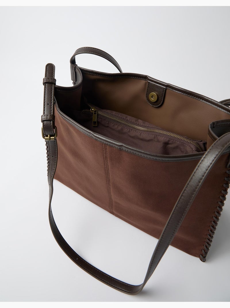 Bolso de hombro, mo fashion Marrón - Kiabi