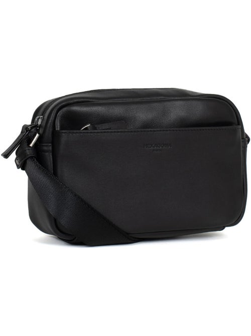 Bolso de mano - cuero de vaca soft studio hexagona - Kiabi