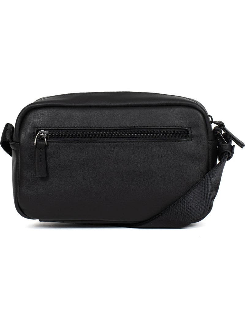 Bolso de mano - cuero de vaca soft studio hexagona Negro - Kiabi