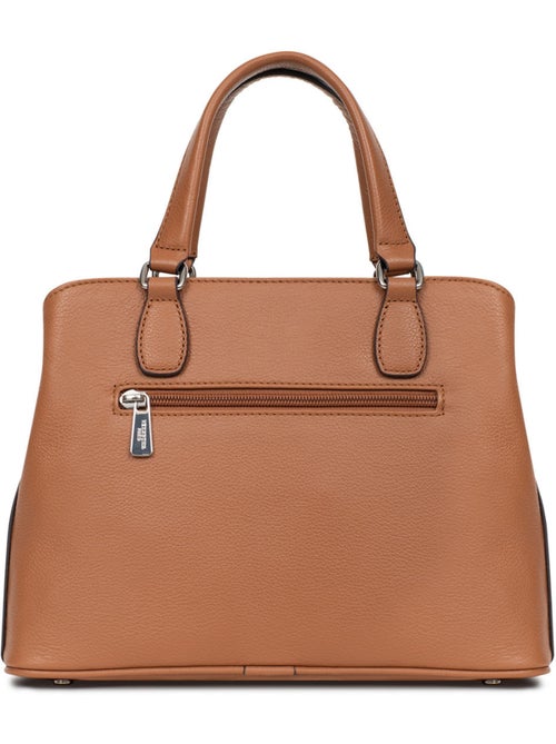 Bolso de mano 2 asas - Cuero MIRABELLE - Kiabi