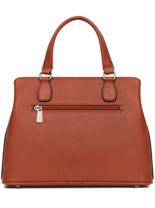 Bolso de mano 2 asas - Cuero MIRABELLE - Kiabi