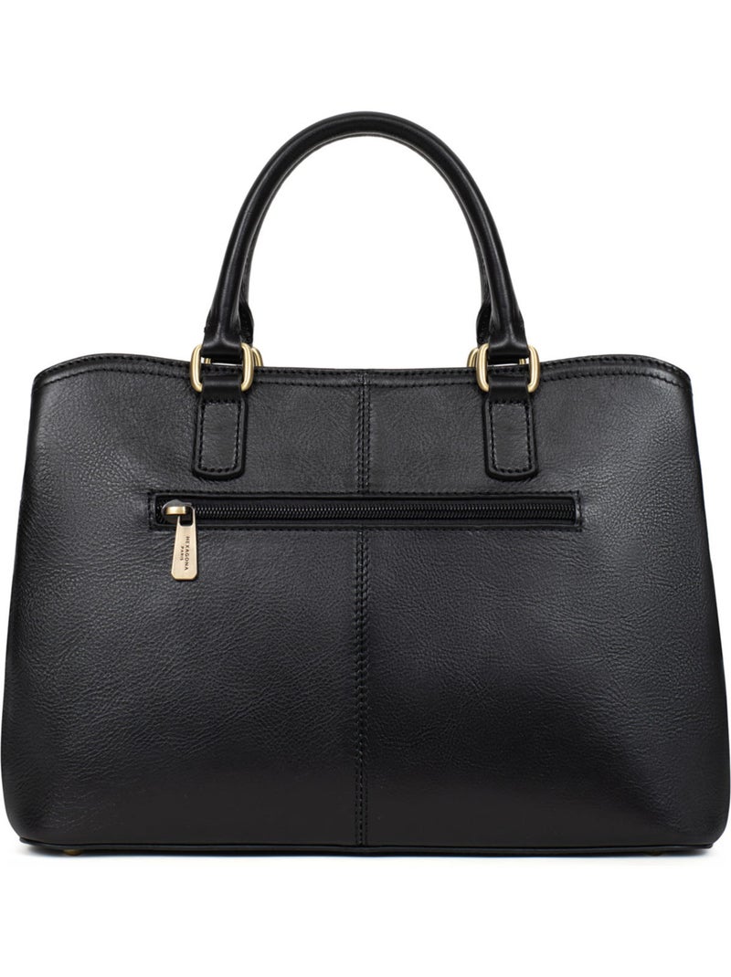 Bolso de mano 2 asas - cuero ondine hexagona Negro - Kiabi