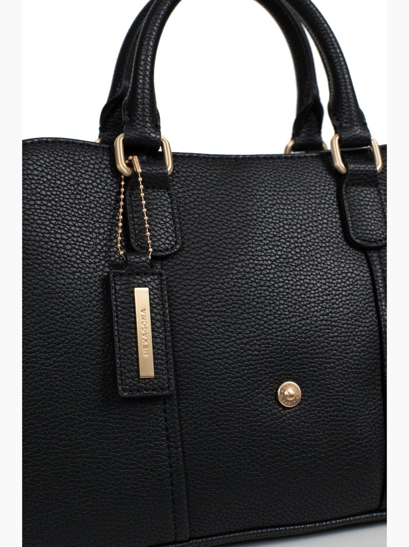 Bolso de mano 2 asas ABI Negro - Kiabi