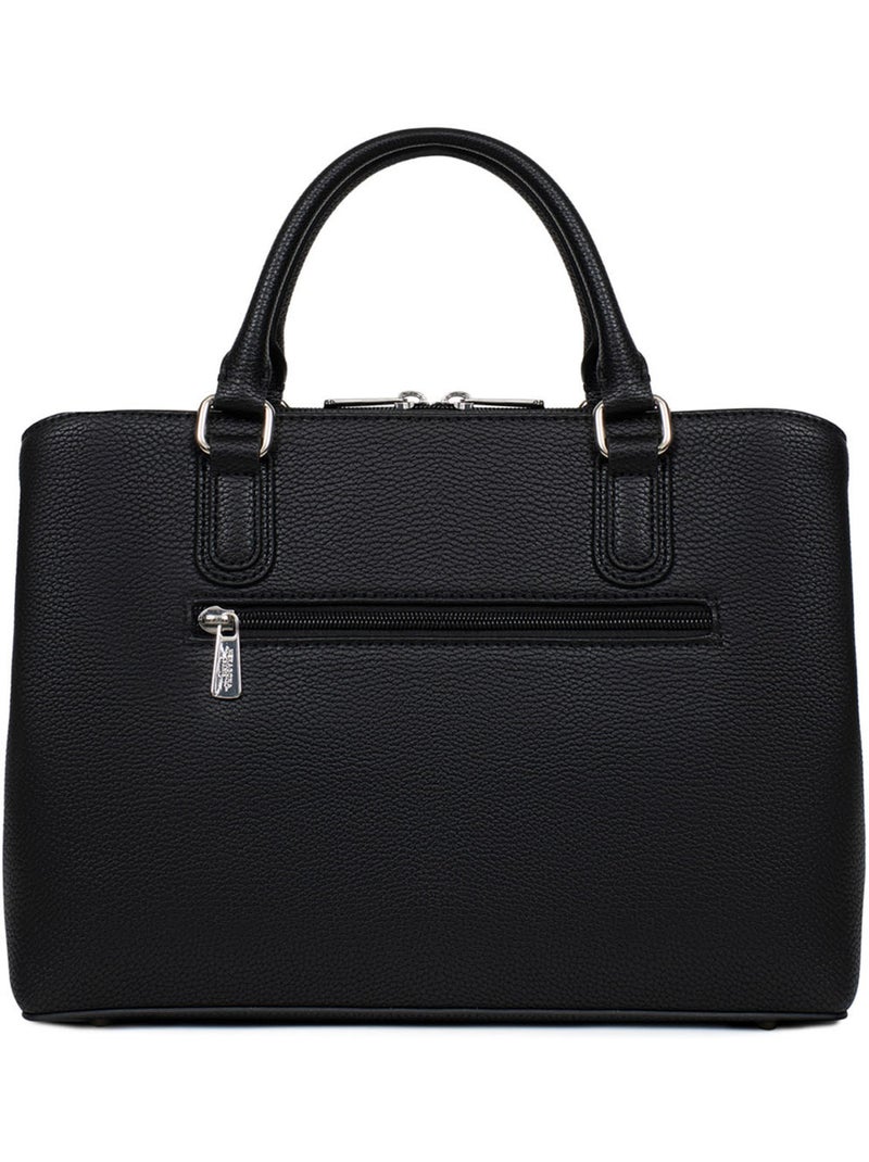 Bolso de mano 2 asas maya hexagona Negro - Kiabi
