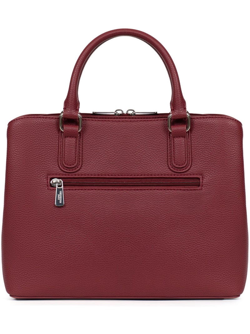 Bolso de mano 2 asas maya hexagona Rojo carmín - Kiabi