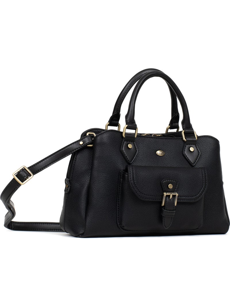 Bolso de mano 2 asas ronda hexagona Negro - Kiabi