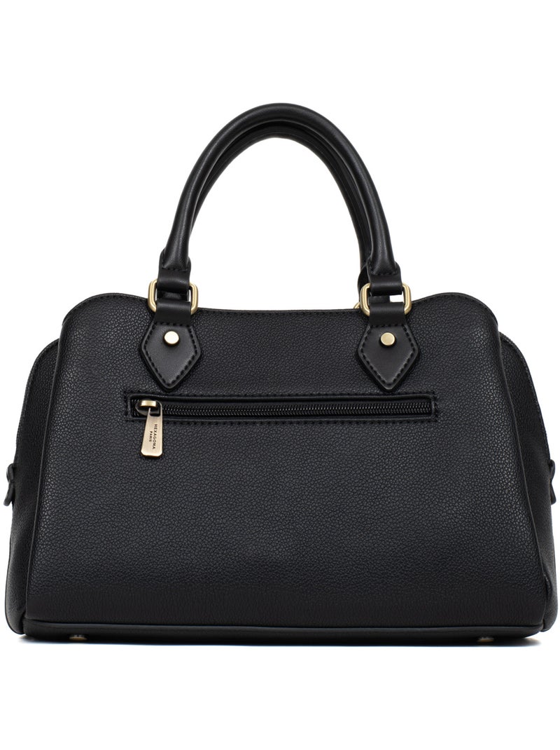 Bolso de mano 2 asas ronda hexagona Negro - Kiabi
