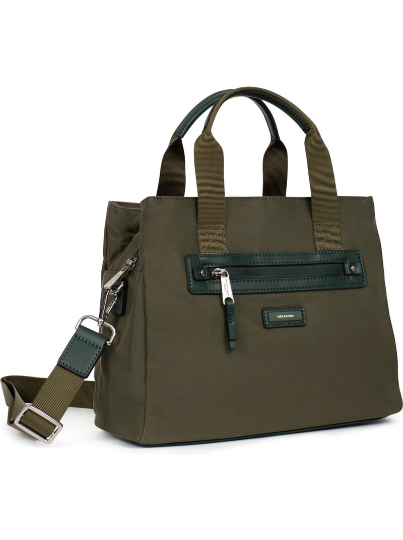 Bolso de mano 2 asas YONA Caqui - Kiabi