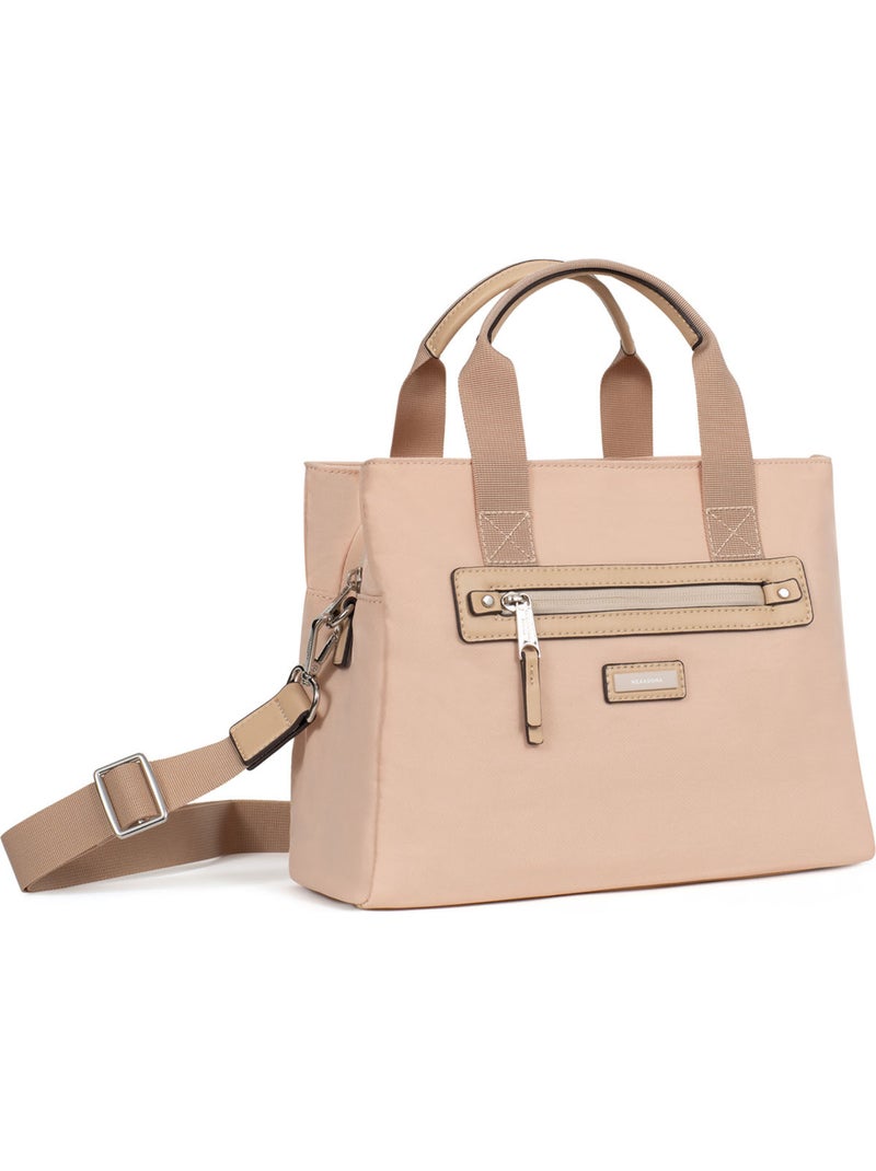 Bolso de mano 2 asas yona hexagona Beige - Kiabi