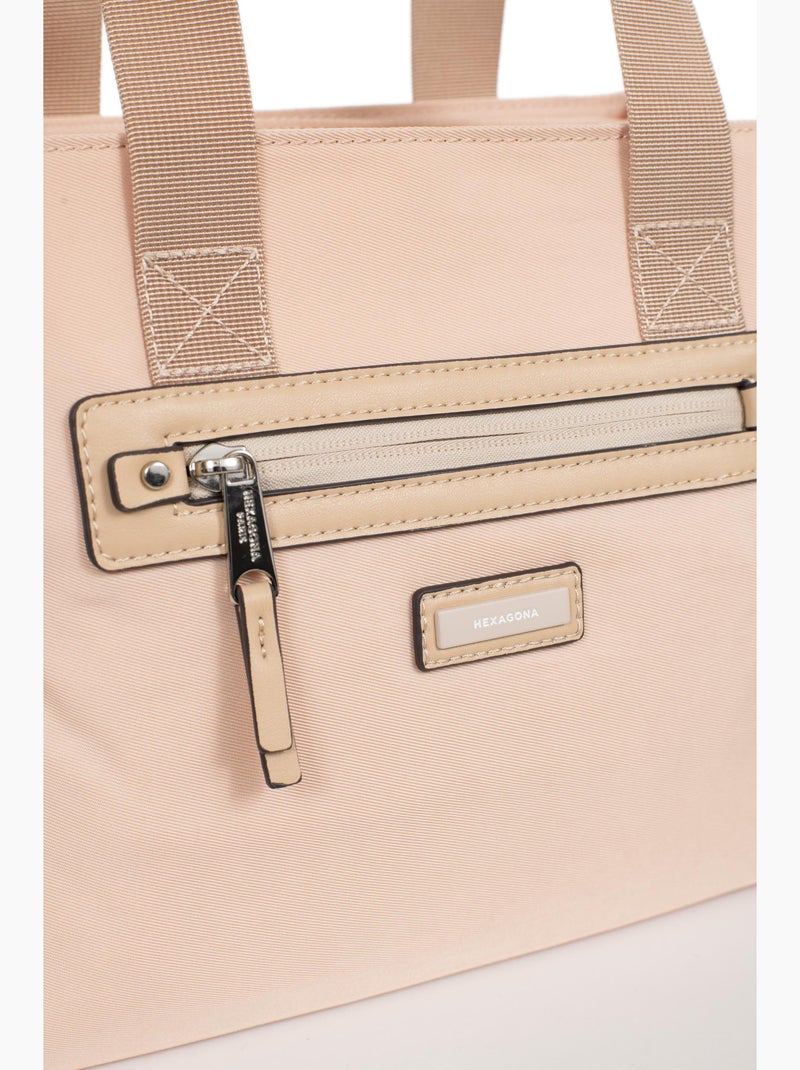 Bolso de mano 2 asas yona hexagona Beige - Kiabi