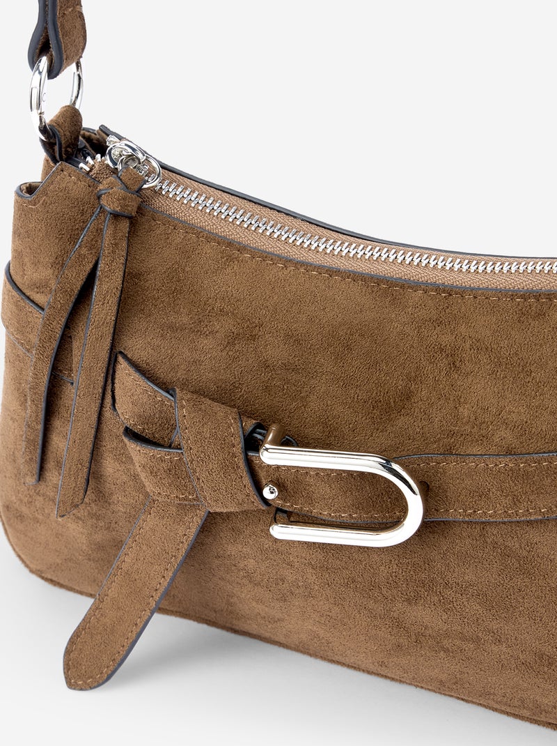 Bolso de mano con bandolera ajustable Kaki - Kiabi