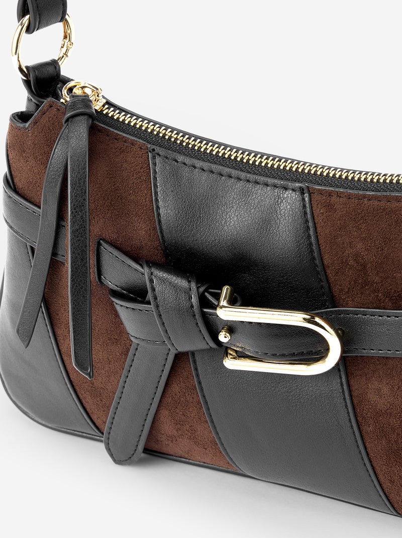 Bolso de mano con bandolera ajustable Negro - Kiabi