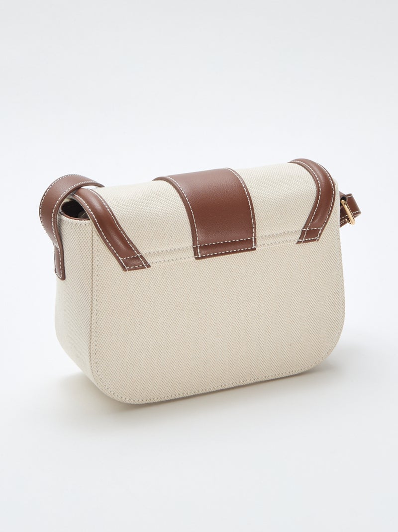 Bolso de mano con bandolera Beige - Kiabi