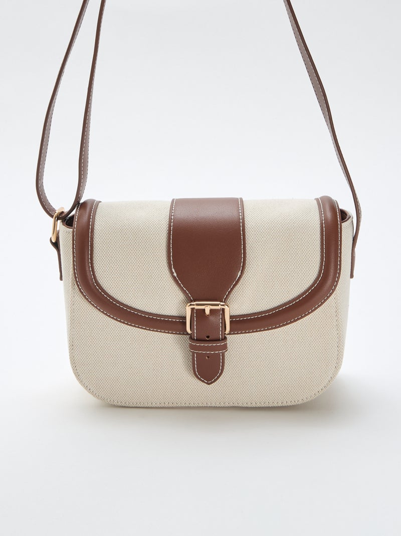 Bolso de mano con bandolera Beige - Kiabi