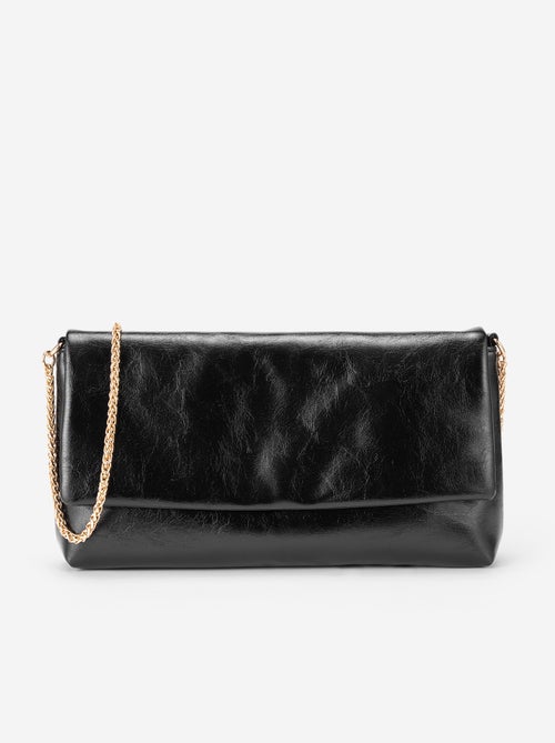 Bolso de mano con bandolera dorada - Kiabi
