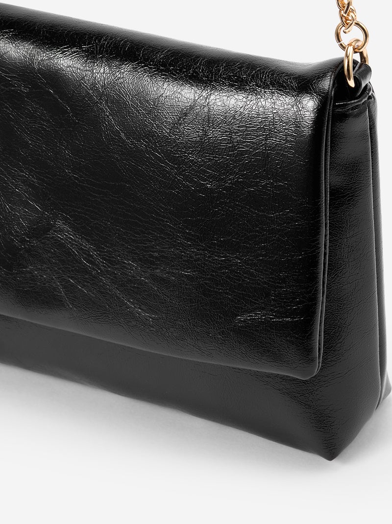 Bolso de mano con bandolera dorada Negro - Kiabi