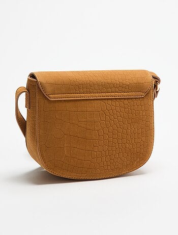 Bolso de mano de antelina