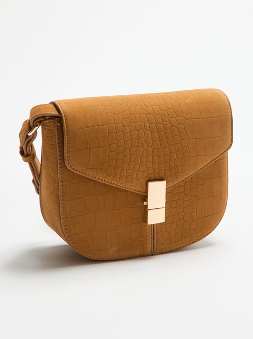 Bolso de mano de antelina - Kiabi