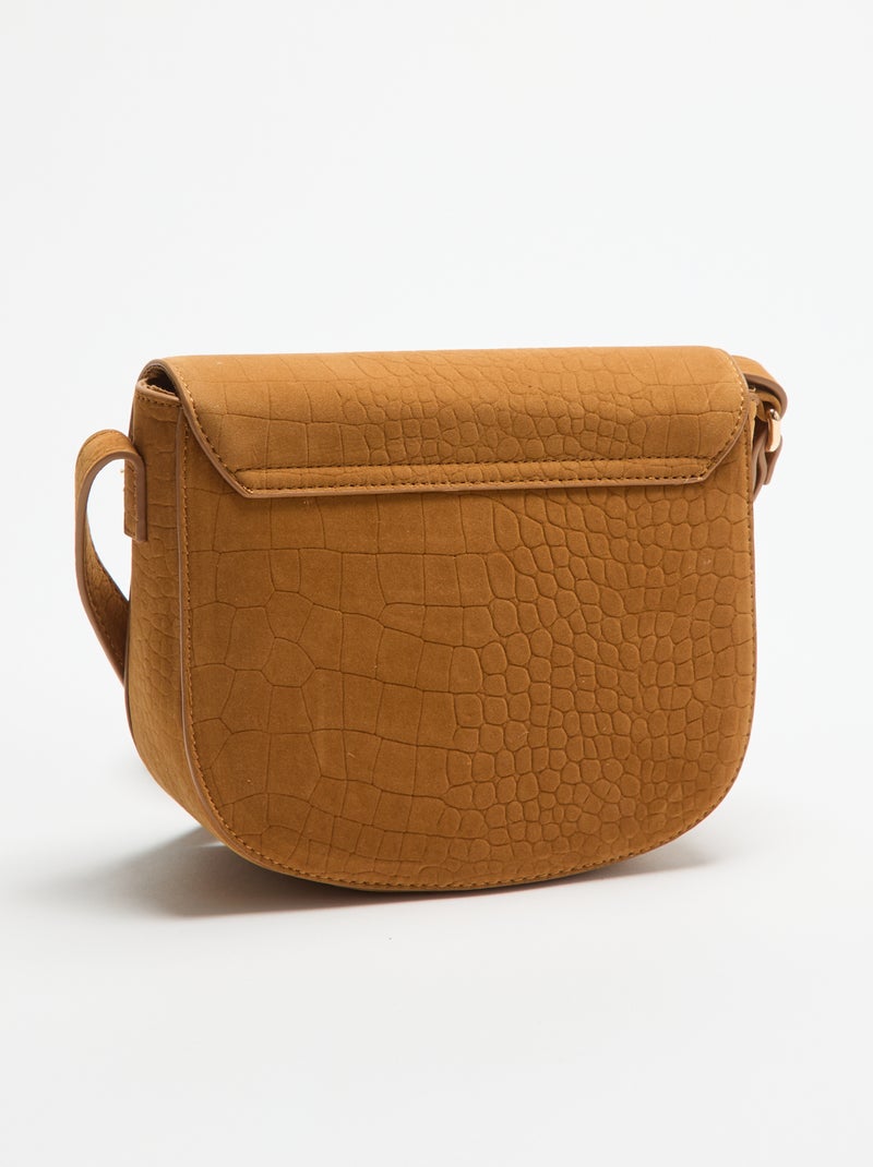 Bolso de mano de antelina Beige - Kiabi