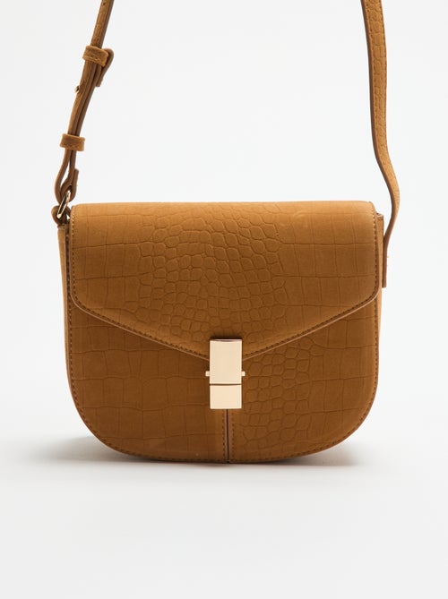 Bolso de mano de antelina - Kiabi