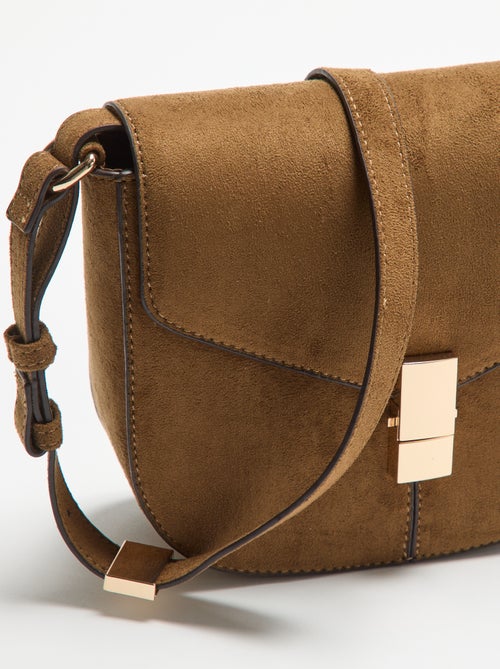 Bolso de mano de antelina - Kiabi