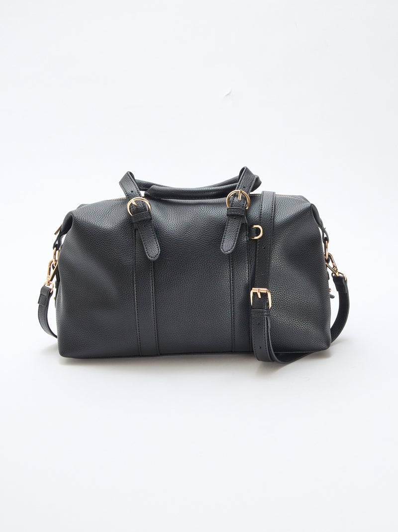 Bolso de media luna liso Negro - Kiabi